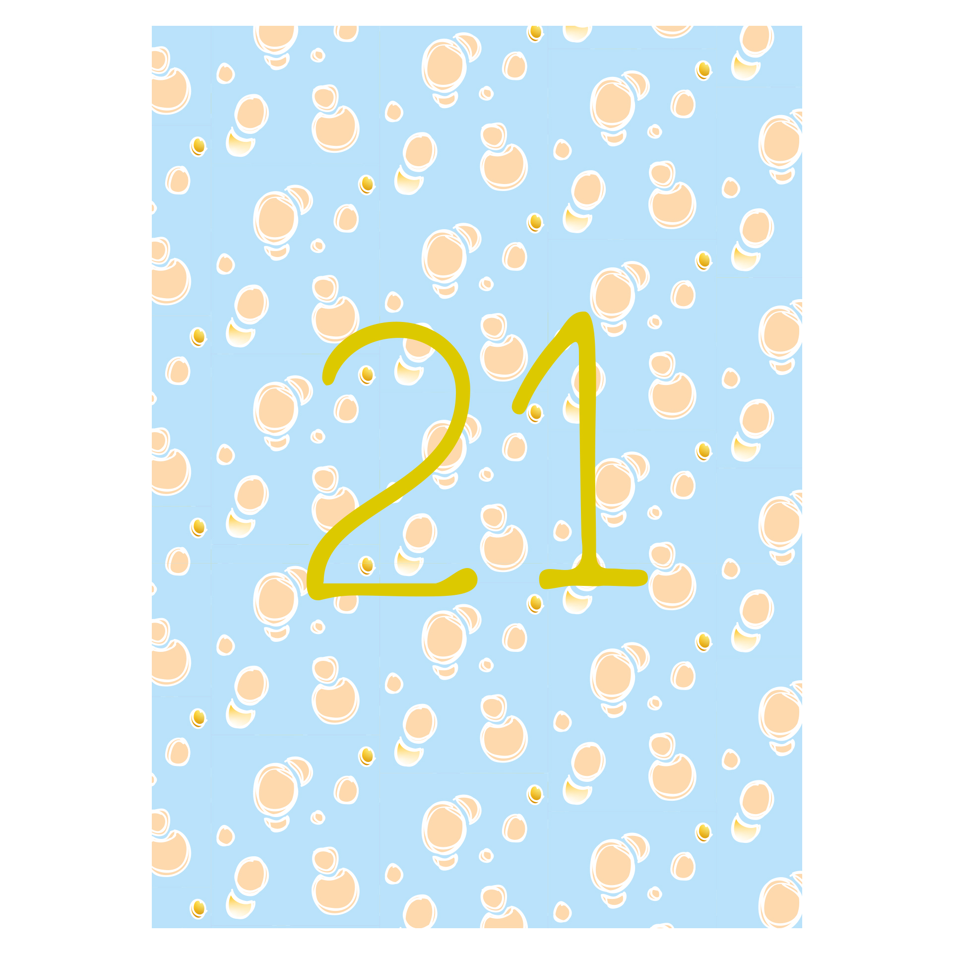 Getalkaart-21-verjaardagskaart-verjaardag