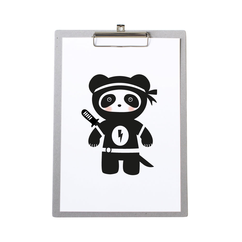 klembord-grijskarton-zoedt-a4-poster-ninja-panda
