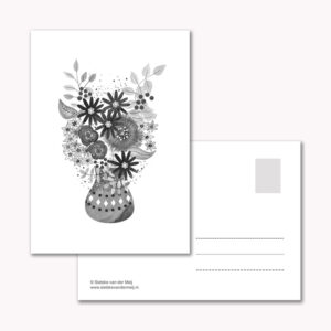 sietske-van-der-meij-kaart-bloemen-zwart-wit