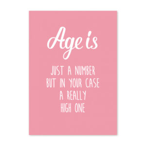 studio-inktvis-postkaart-age-is-just-a-number-pink