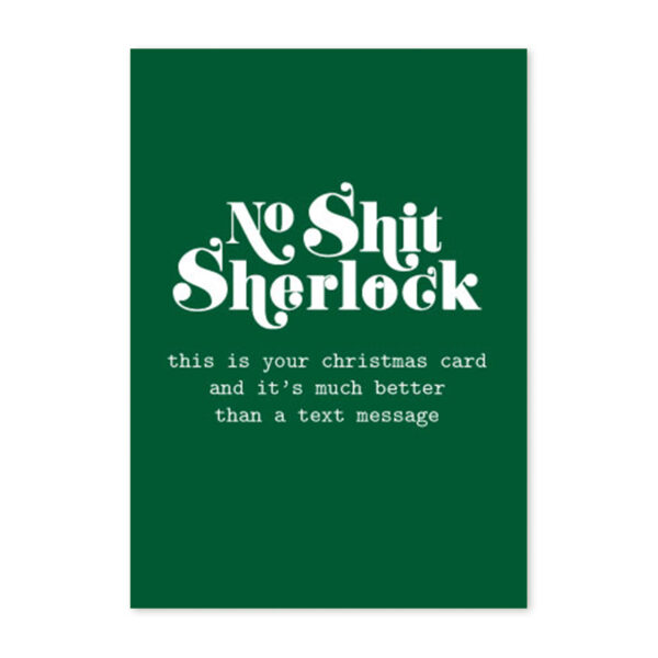 studio-inktvis-postkaart-no-shit-sherlock-christmas