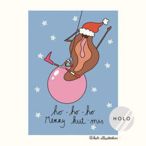 kut illustraties ho ho ho merry kut mis