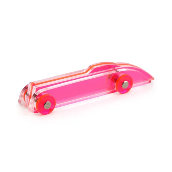 lucite-car-small-no1-neon-red