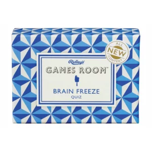 games room brain freeze woordraadspel in doos met blauw geometrisch design