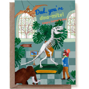 reddish design vaderdagkaart dad you're dino-mite