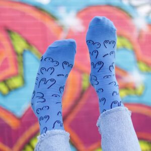 Eat Mielies titties socks blue